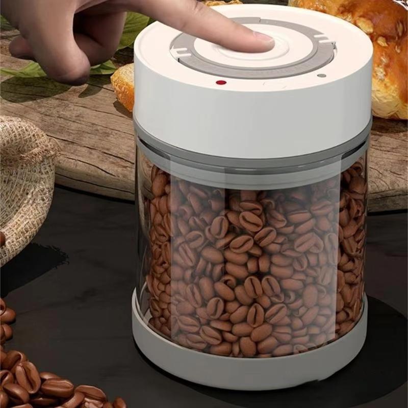 Good-Smart Vacuum Glass Jar For Food Storage - Reusable, Multipurpose Container For Coffee Beans, Fruit, Large Capacity