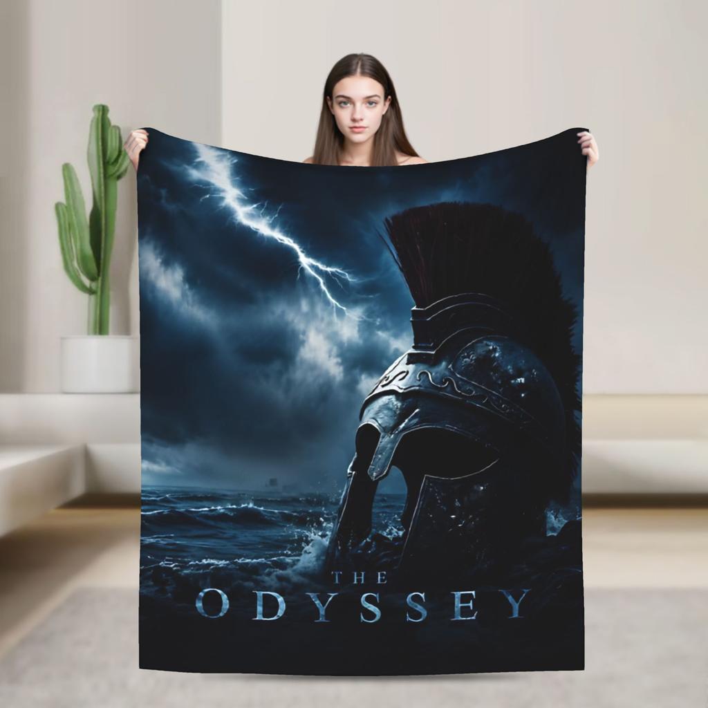 Comfortable The Odysseys Movie Blanket Merch Bedding Decorative Blanket Throw Super Soft Flannel For Outdoor