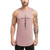 Muscleguys Mens Bodybuilding Fitness Tank Tops Gym Workout Muscle Sport Sleeveless Singlets Summmer Cool Cotton Breathable Loose T-shirts