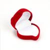 Exquisite Gift Storage Cute Velvet Ring Box Jewelry Box Wedding Ring Box Red Heart