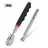 Metal Rod Magnet Pickup Tool 1.5lb 10lb Equipment Hand Tools Magnetic Replacement 2Pcs Kit Rubber Grip Metal Rod