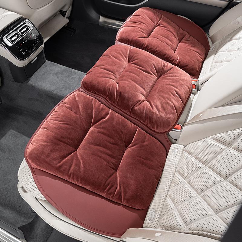 High-End Plush Heated Car Seat Cushion for Autumn and Winter