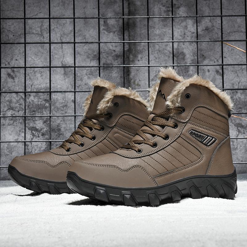 Russian Style Winter Boots Men Shoes Waterproof Outdoor Ankle Boots For Men Snow Boots