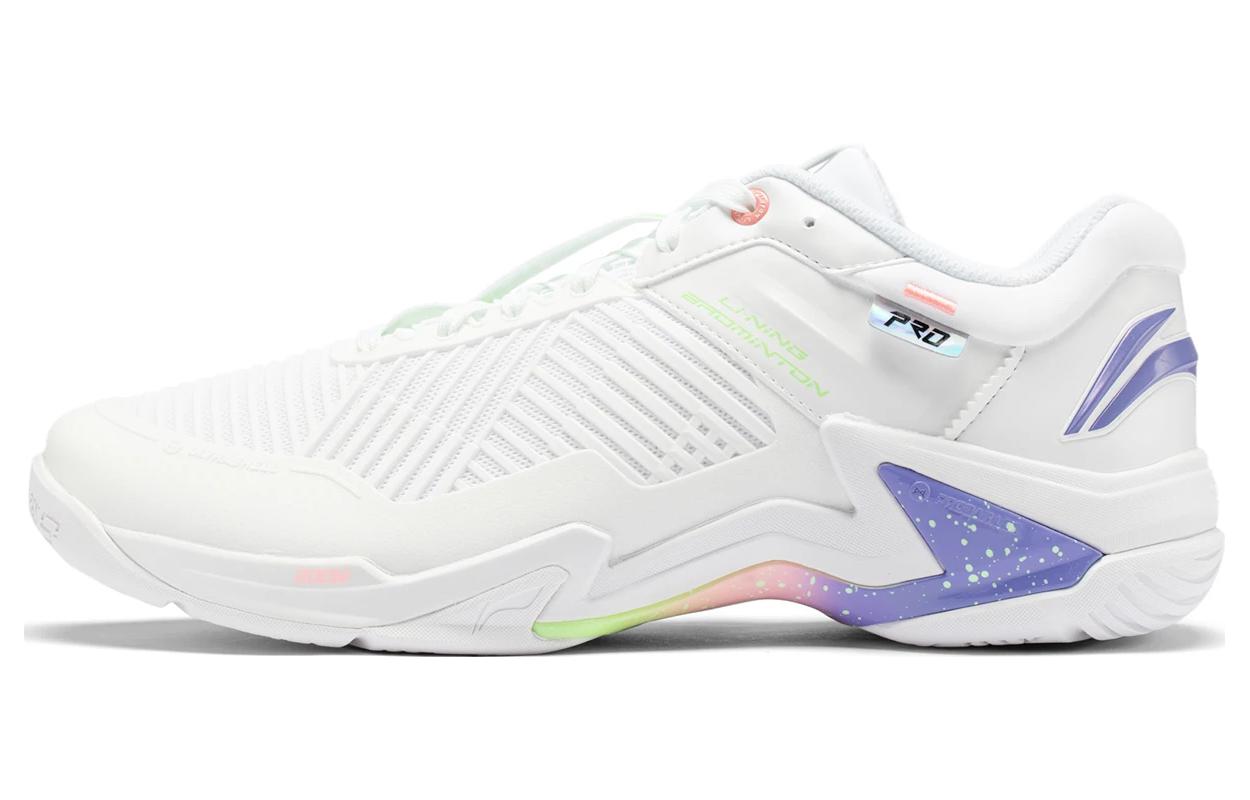 Li Ning Unisex White/Purple Lining Leiting Pro ' Purple' Ayat009-1 Cm