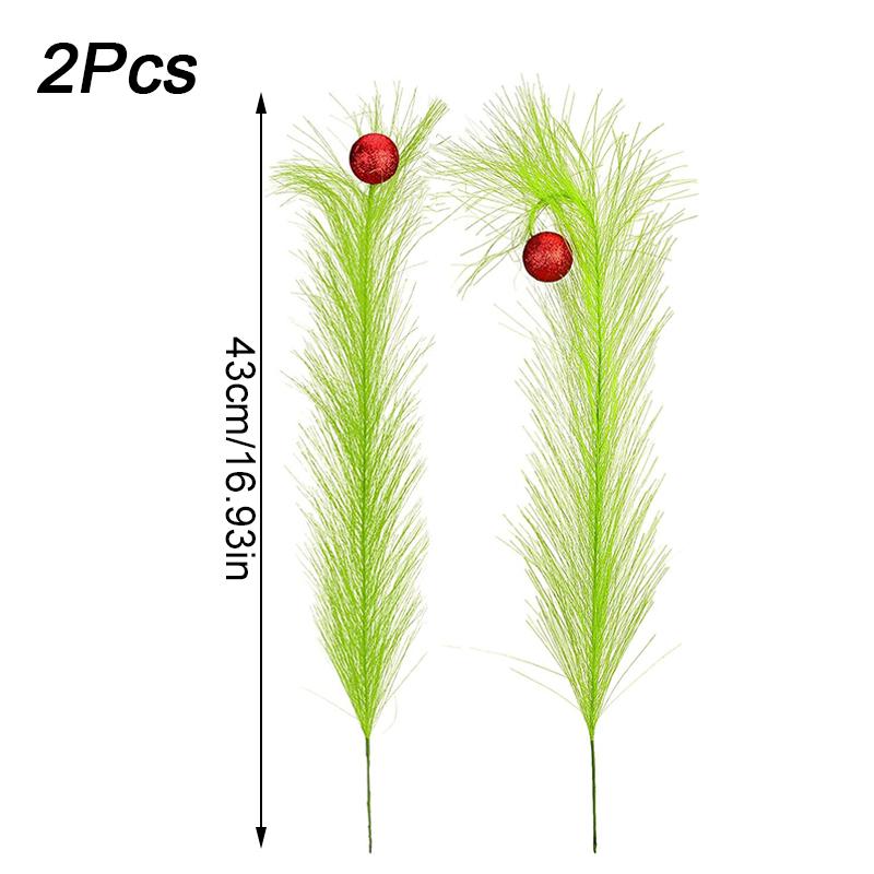 2PC Firework-Inspired Wall Decorations Holiday Mall Decoration Supplies Realistic Silk Reeds for Events Durable & Safe 43cm