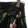 AMERI UNDRESSED Floral Long length Siwon Pleated skirt Black Women Used