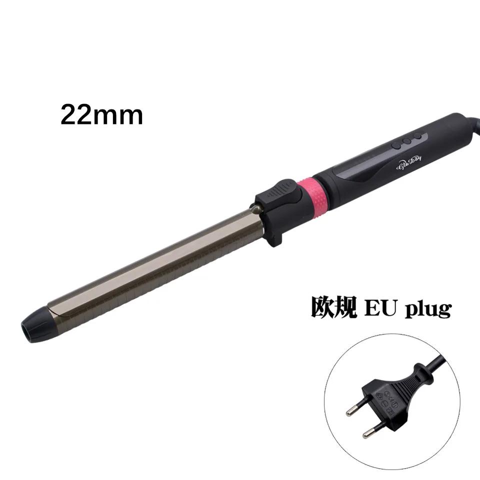 Bestseller Neues 9mm Lockeneisen Kurzes Haar Haar-Eisen-Klammer 360 Grad Drehbar Lockeneisen