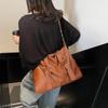 PU Leather Underarm Bag Retro Crossbody Bag with Adjustable Strap Tote Bags for Women
