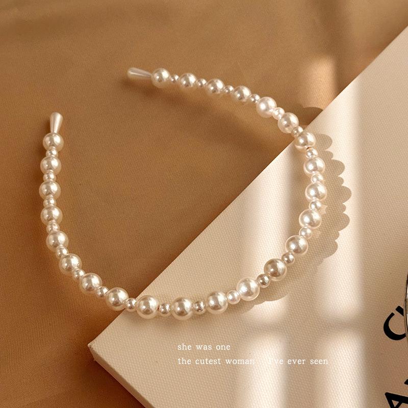 

Изысканные обручи для волос с искусственным жемчугом и цветами, модные аксессуары для волос, праздничный стиль, идеальные подарки для девочек