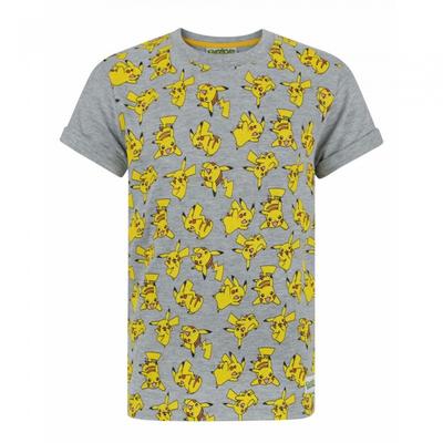 Childrens/Boys All-Over Pikachu Design T-Shirt
