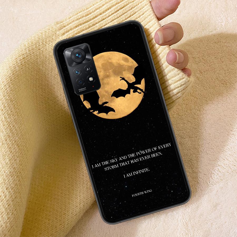 F-Fourth W-Wing Dragon Phone Case For Redmi Note 13 14 15 Pro Plus 12 13C 12C 15C 9 10 10C 9T 9C 9A TPU Soft Cover Clear Cell Ca