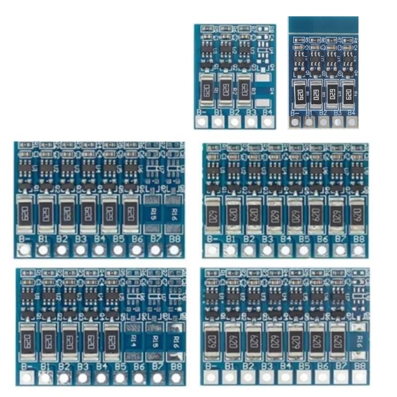 Placa Balanceadora 3S 4S 5S 6S 7S 8S 18650 Balanceamento de Bateria Função de Balanceamento Proteções de Carga Total Substituição de Placa