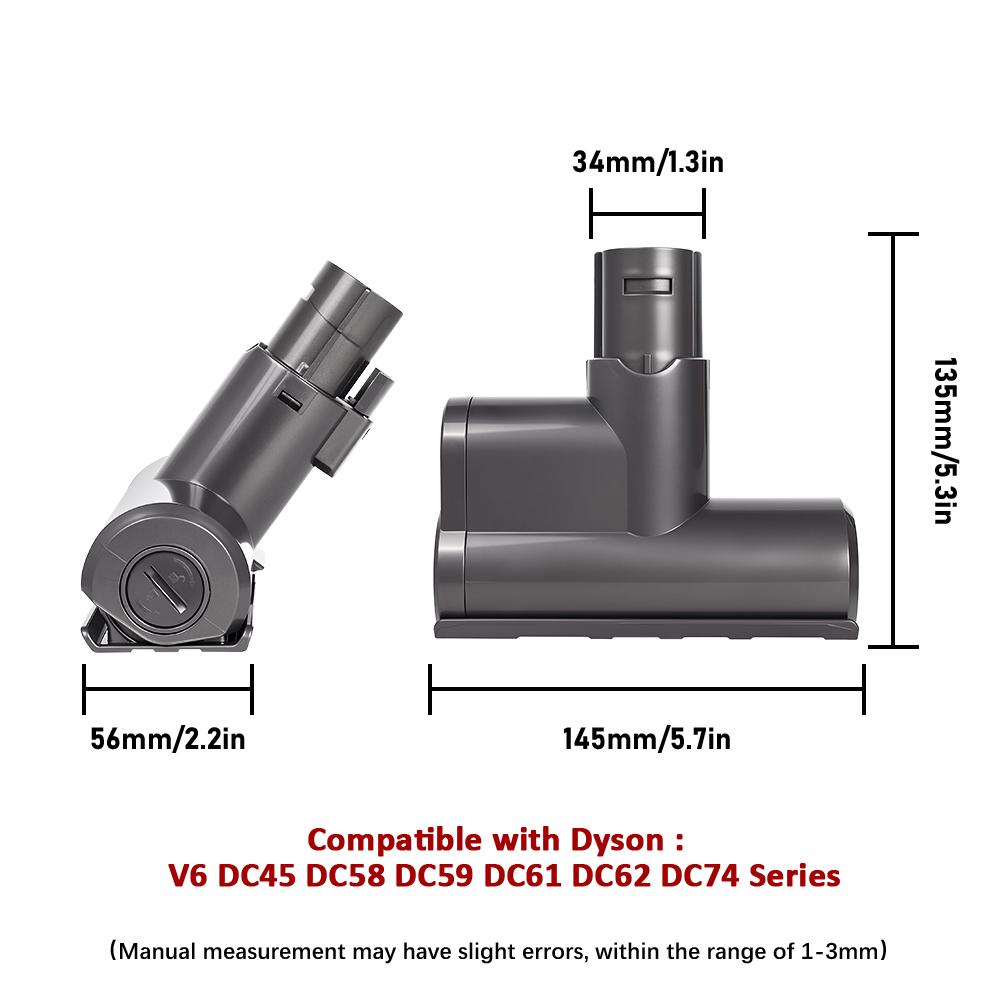 For Dyson V6 DC45 DC58 DC59 DC61 DC62 DC74 V7 V8 V10 V11 V15 Cordless Vacuum Cleaner Bedding Brush Mite Removal Suction Head