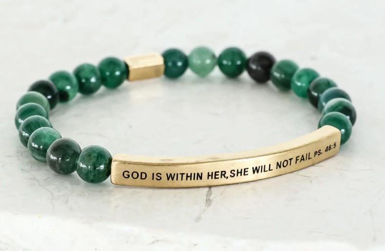 6Mm steel ball obsidian powder chalcedony stainless steel elbow lettering aquamarine bracelet