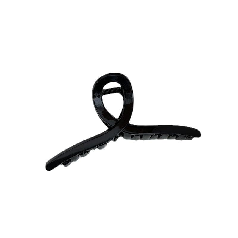 Große Damen-Haarklammer aus Kunststoff - Klemme für Dutt am Hinterkopf