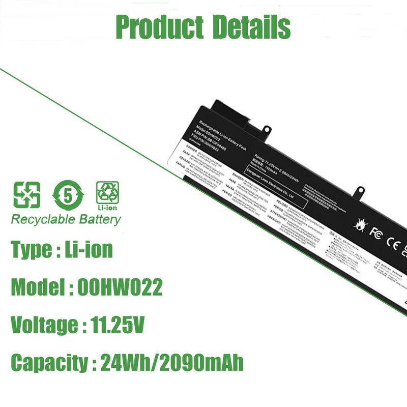 New 00HW022 01AV405 Laptop Battery for Lenovo Thinkpad T460s T470s Notebook 01AV406 01AV407 01AV408 00HW023 00HW036 SB10F46462