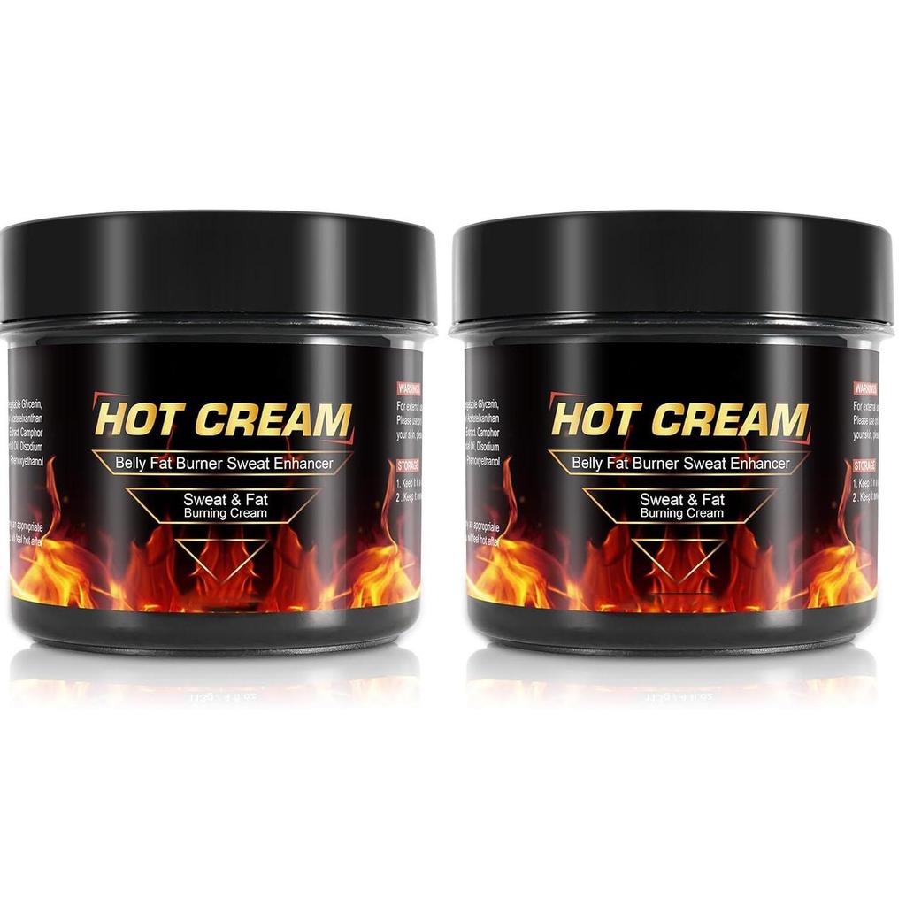 2 Hot Sweat Cream, Hot Firming Lotion Sweat Enhancer, Creams for Belly Natural Workout Enhance for Thighs Legs Abdomen Arms and Buttocks