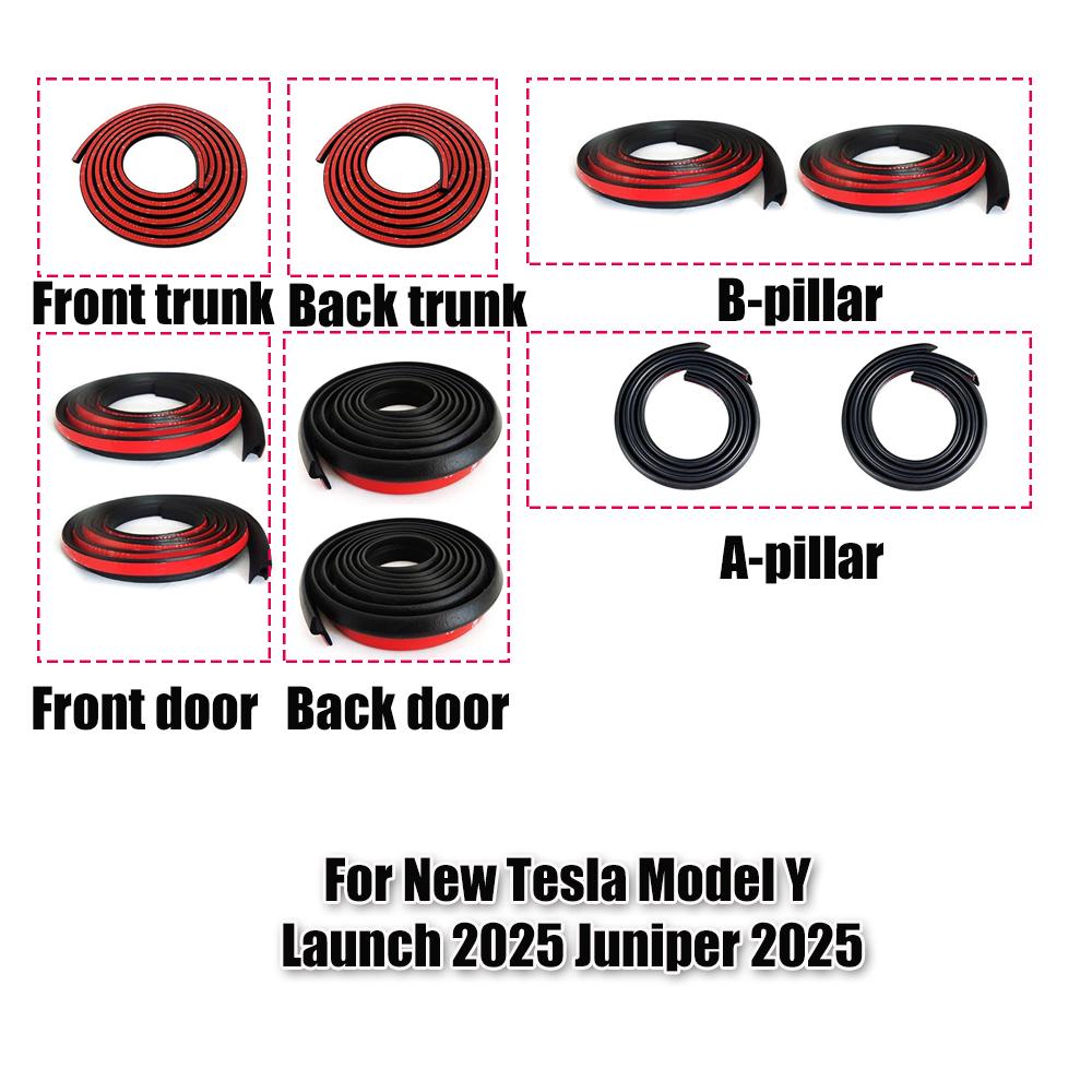 10pcs Door Seal Soundproof Kit For