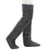 Over Knee Highs Fuzzy Socks Stockings Soft Warm 13 Colors Alternative for Winter and Autumn Cold Weather Heated your Leg