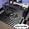 Custom Name Atletico Football Emblem Rug for Living Room, Game Rooms, Office, Bedroom, Floor Mat Playful Design, Fan Gifts Christmas Decor