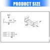 T5 Integrated Fastener Brackets Easy Installation Secure Hold for Fluorescent Fixtures Manganeses Steel Construction