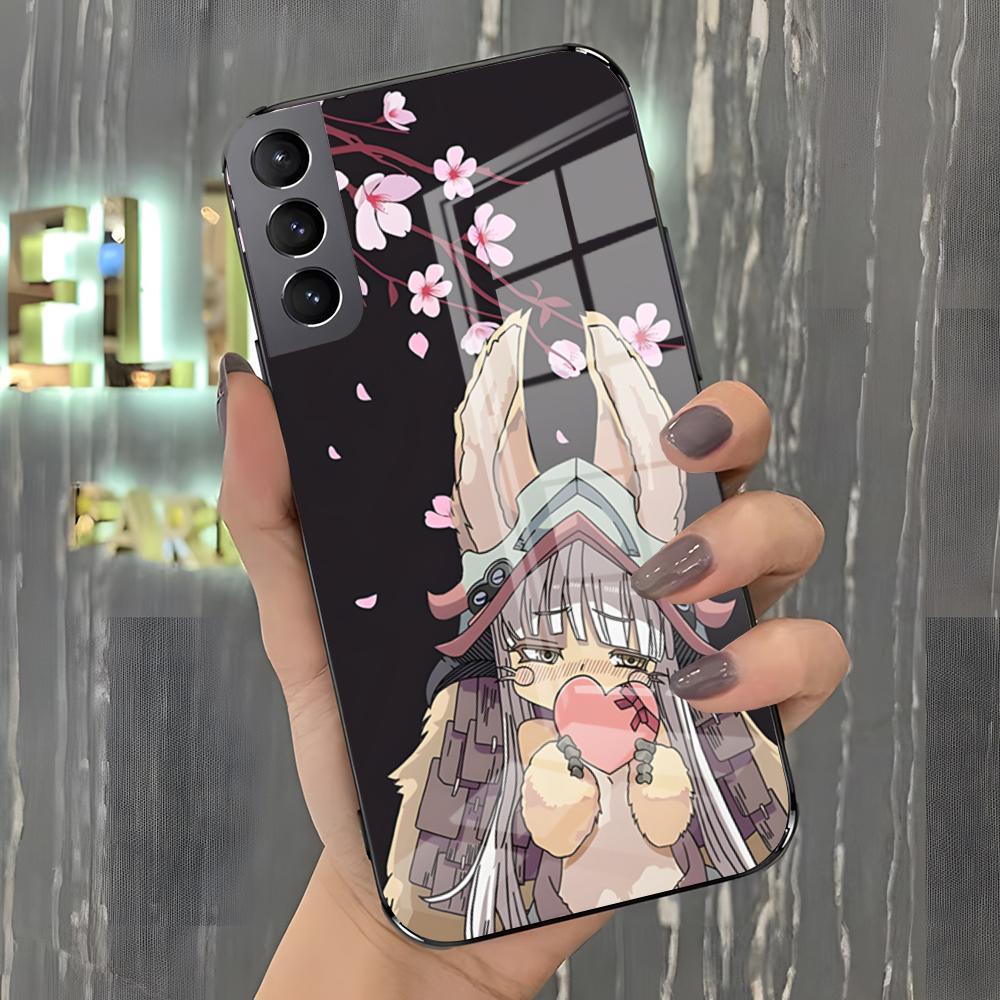 M-Made In Abyss Phone Case For Samsung A25 A13 A33 5G A54 A36 A35 A56 A52 A14 Shockproof Glass Cover