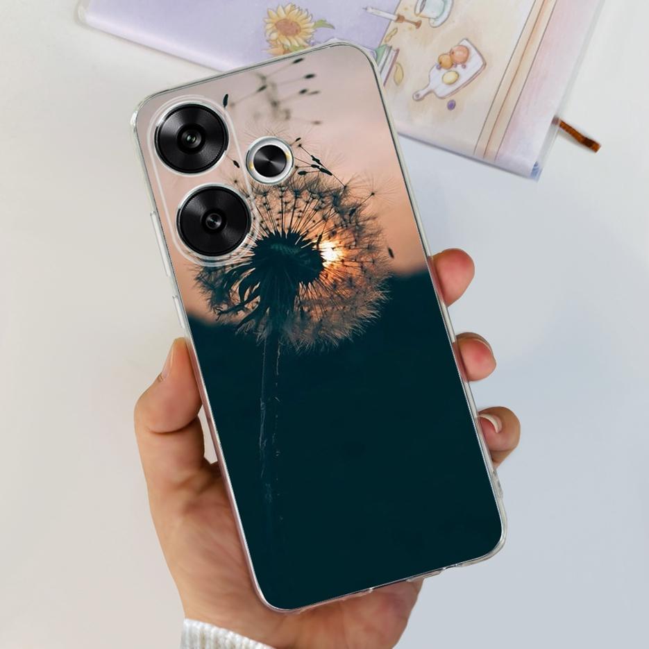 For Xiaomi Redmi Turbo 3 Case Poco F6 Fashion Painted Cover Soft Silicone Phone Cases For Xiaomi Poco F6 F 6 Redmi Turbo3 Bumper