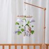 Yousheng Baby Crib Mobile Clouds Animals Leaf Plush Crib Mobile Handmade Felt Hanging Decor for Nursery Bedroom