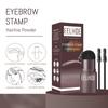 EELHOE Brow Set Perfect Eyebrow Stamp Stencil Kit Eye Brow Stencil Stamp Kit Waterproof Long Lasting Eyebrow Enhancers Brow Shape Stamp (Dark Brown)