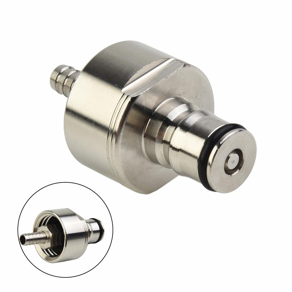 304 Stainless Steel Carbonation Cap 5/16 Inch Barb, Ball Lock Type, Fit Soft Drink PET Bottles, Homebrew Kegging