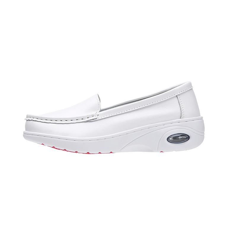 Nurse Shoes Women's Air Cushion New Soft Sole Comfortable Soft Not Tired Feet Non-slip Deodorant White Flat Medical Shoes