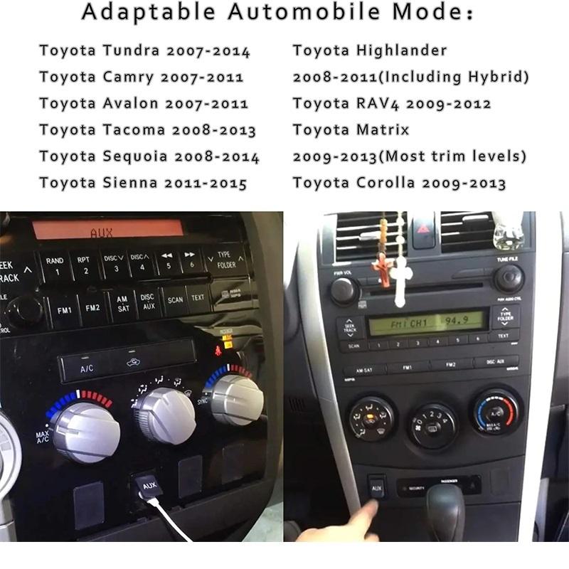AUX Auxiliary Jack Stereo Port 86190-02010 for Toyota Corolla Tacoma Tundra RAV4
