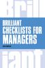The Brilliant Checklists for Managers Book