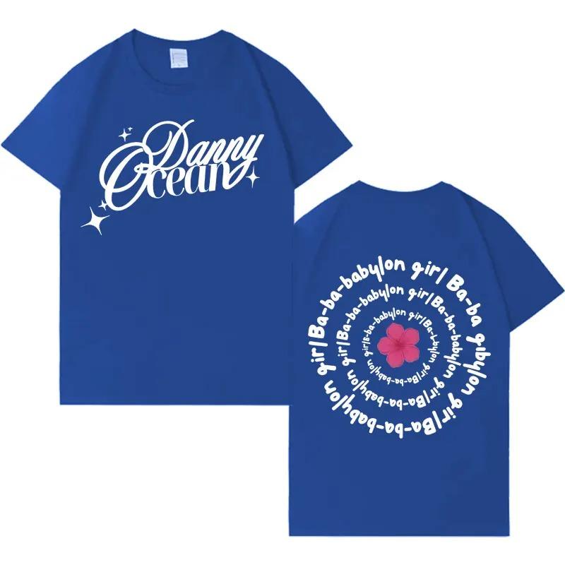 Rapper Danny Ocean Hip Hop Neues Album T-Shirt Harajuku Oversized Kurzarm Herren Rundhals Locker Baumwolle Damen und Herren T-Shirts