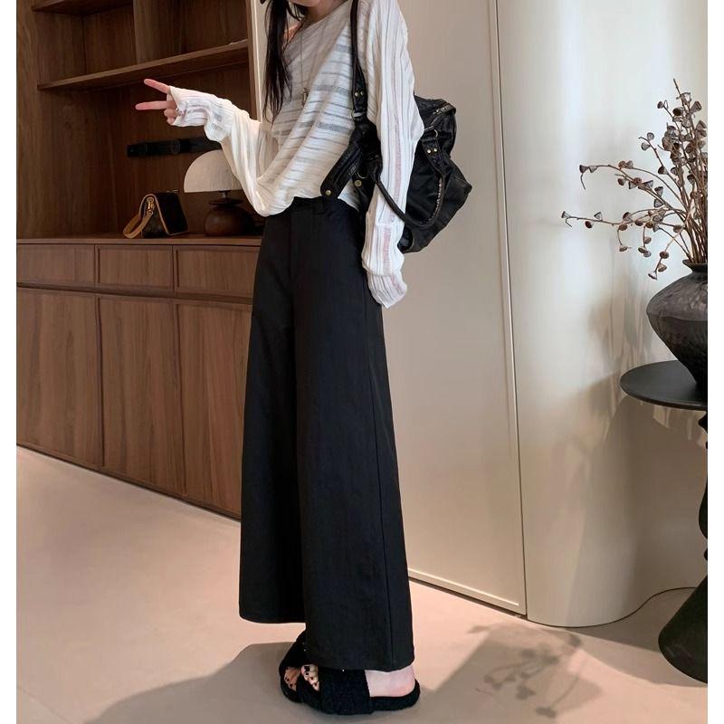 

Women s High-Waist Cropped Wide-Leg Cargo Pants - Loose Fit for Spring & Summer 2XL (125-140 jin)