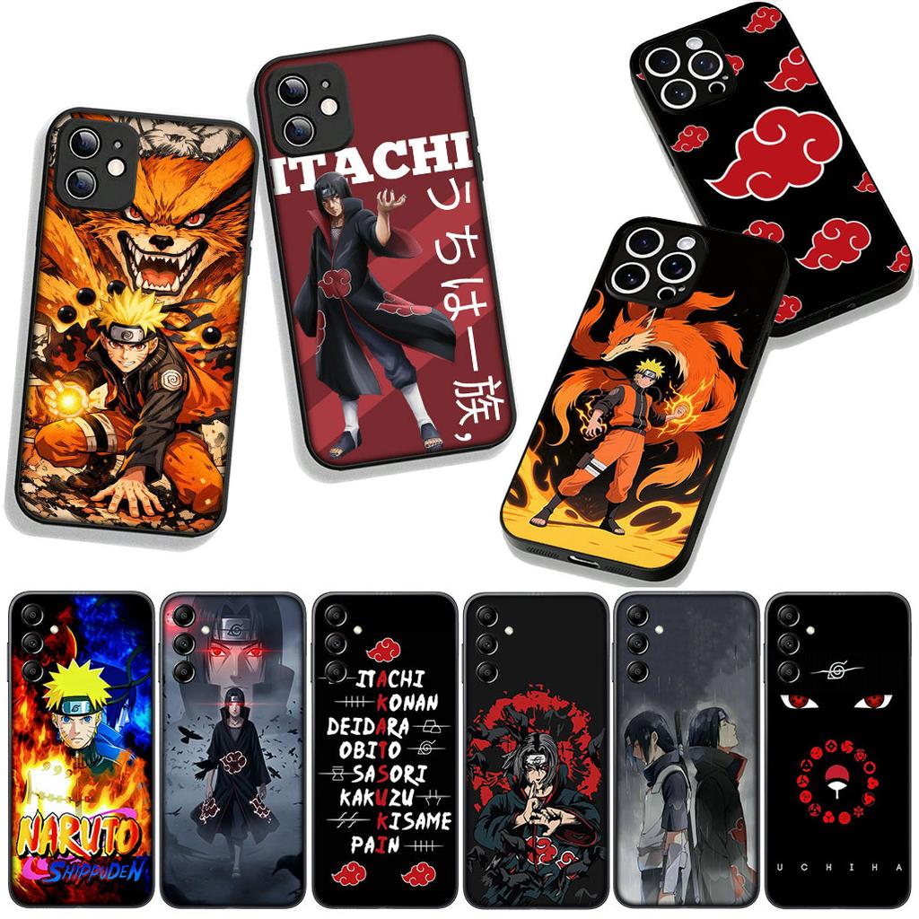 for Samsung Galaxy A25 A37 A57 A12 A14 A50 A51 A70 A71 A72 A04 M15 Note 20 9 8 10 Case Sasuke Uchiha Itachi Narutos Akatsuki