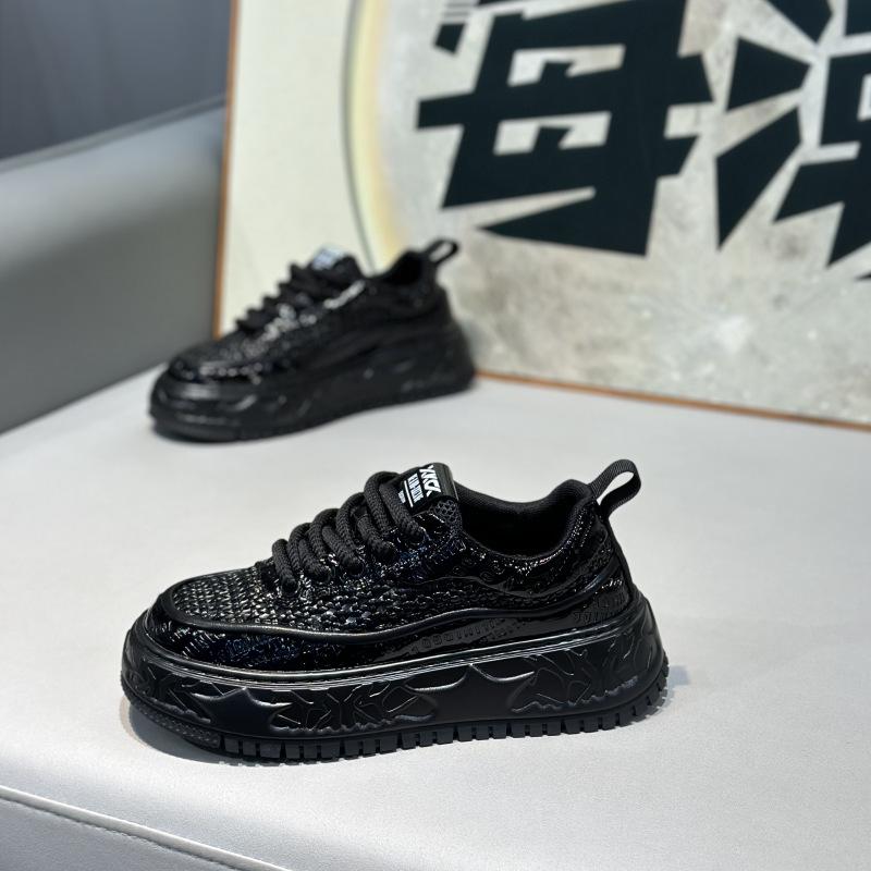 

Summer new low-top woven hollow breathable lace-up comfortable shoes bm 43 чорний