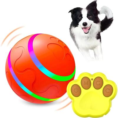 Smart Electric Dog Toy Ball With LED Flashing,Pet Cats/Dogs Interactive Chew Toys With Remote Control USB Rechargeable