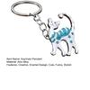 Cat Keychain Pendant Lightweight Metal Keychain Creative Enamel Cat Keyring Portable Key Chain Bag Charms Fun Accessories Gifts