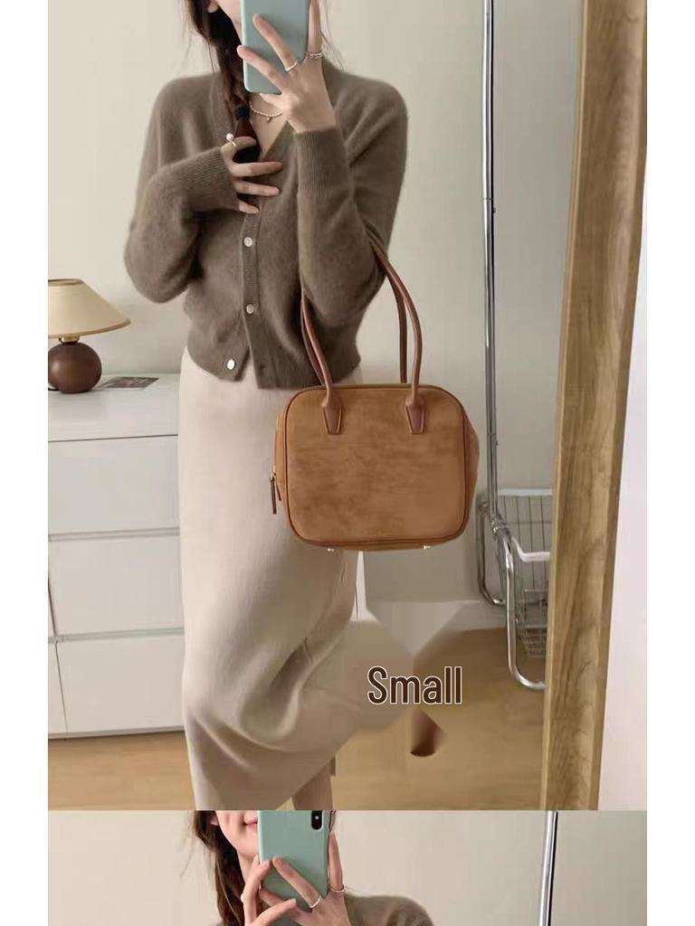 Women's V-Neck Wool Cashmere Knit Cardigan Sweater Top