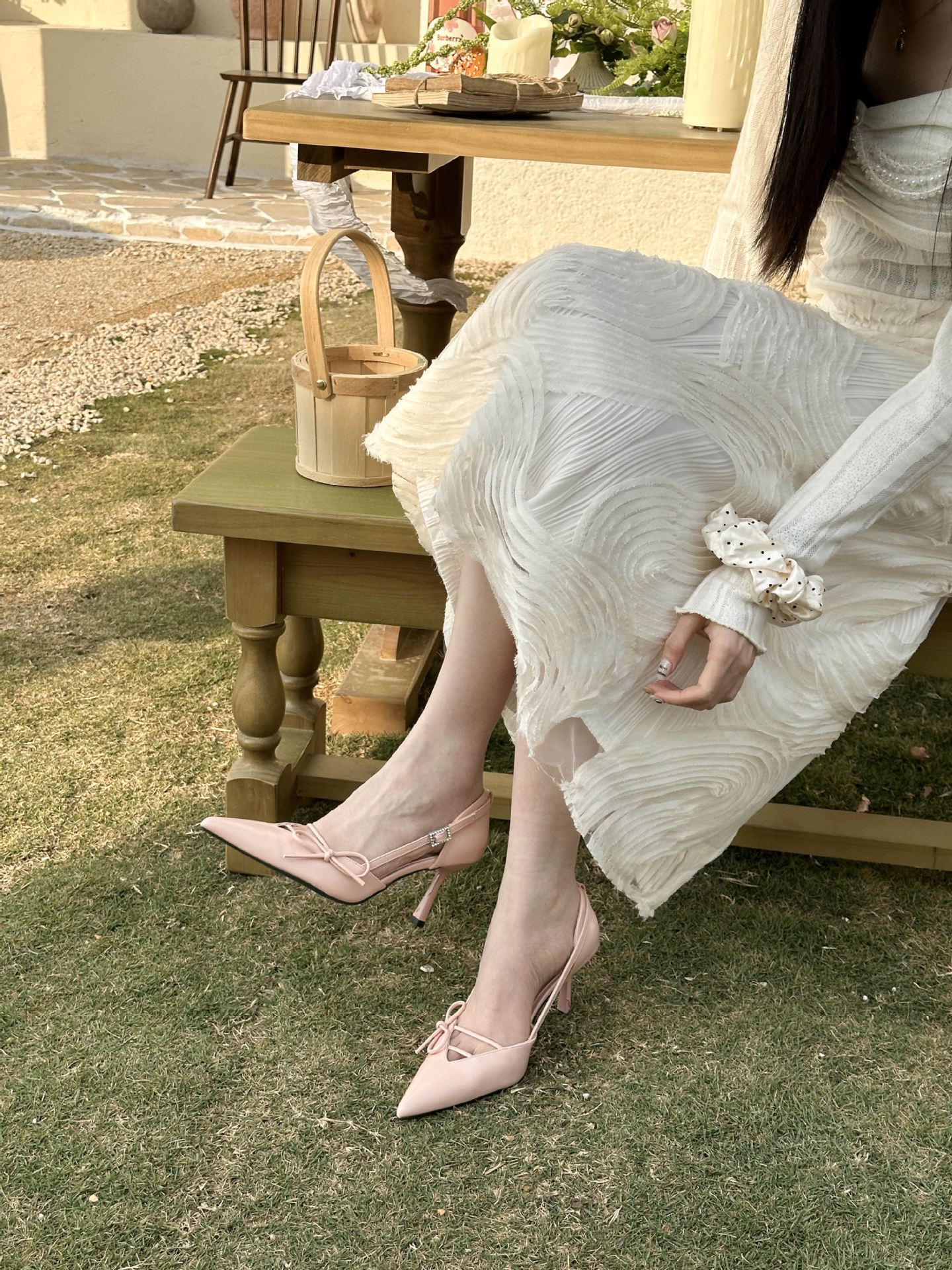 Women s Pointed Toe Thin Heel Bowknot Spring French Style Stylish Elegant Pumps - Elegant for Parties & Office 35
