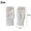 1/2PC Winter Knitted Half-finger Plush Gloves Women Warm  Knitted Fingerless Gloves Touch Screen Open Finger Gloves Soft Mittens