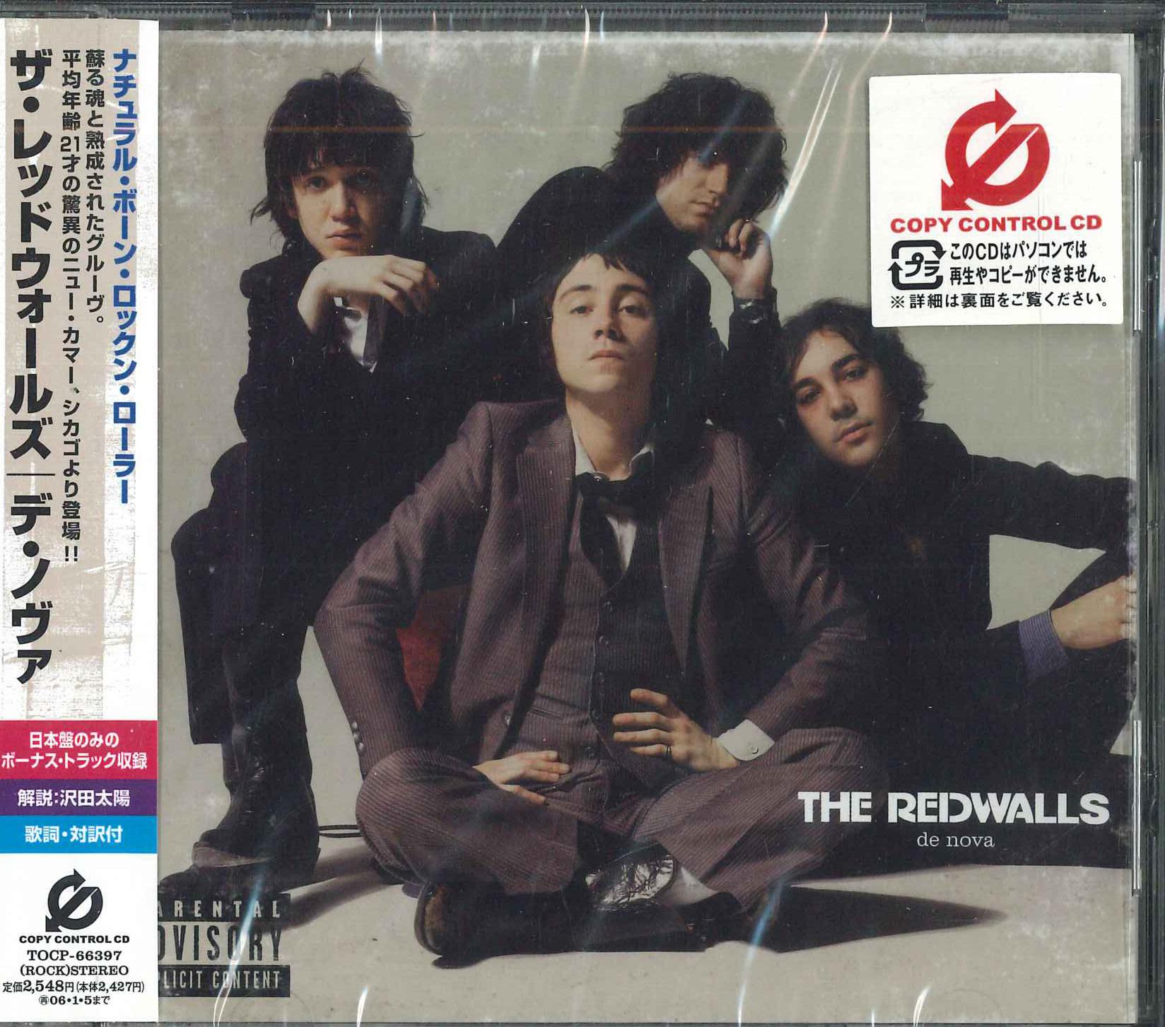 

CD REDWALLS De NOVA TOCP66397PROMO EMI Japan Obi Rock Used