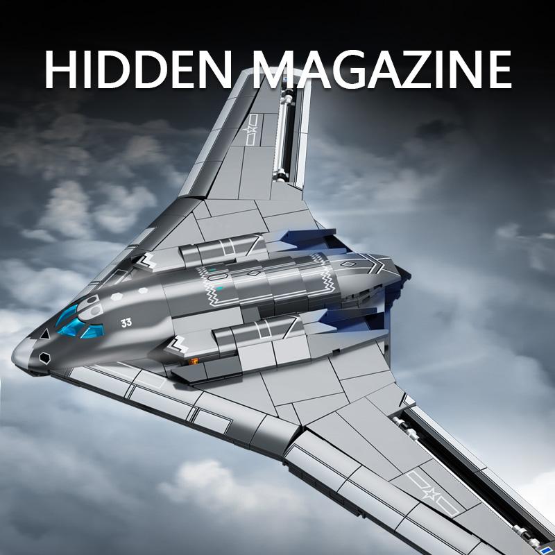 SEMBO BLOCK 555pcs MOC Warplanes Fighter Building Blocks Attack Aircraft Model Bricks DIY Ornament Toys Kids for Halloween Gifts