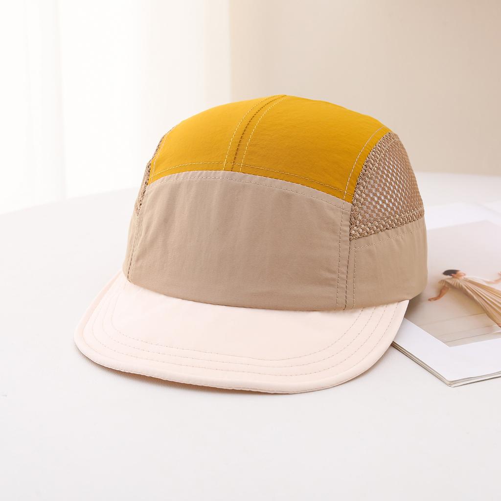 Spring/Summer Five-panel Lightweight Quick-Drying Mesh Baseball Cap for Men and Women, Versatile for All Occasions