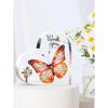 2D Flat Thank You Friend Gift Acrylic Heart Shaped Desktop Decoration Plaque, Home Decor Plaque Hanging Wall Art Decorative Garden Decoration for Room