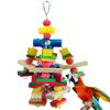 Pet Bird Chew Toy Natural Wood Blocks Cluster for Cockatiel Conure Cockatoos Teeth Grinding Perfect for Cage Bird