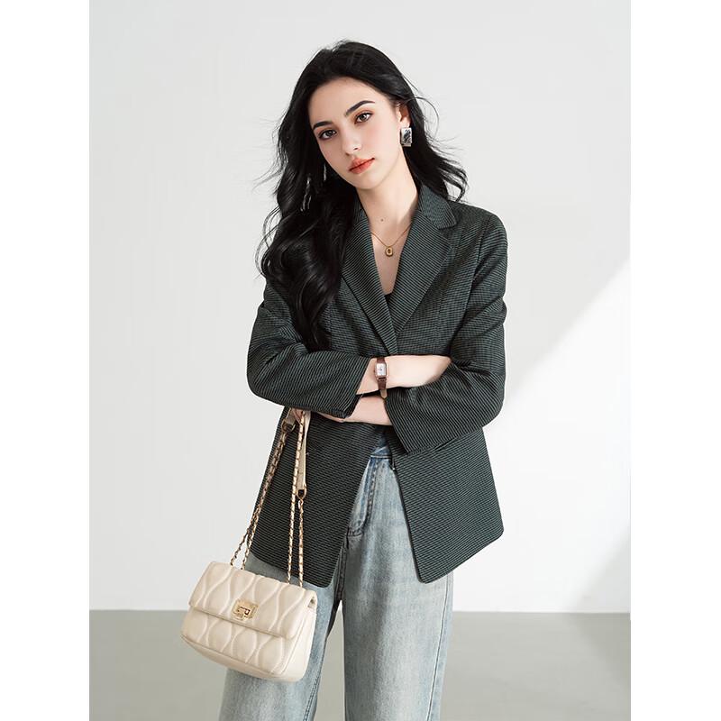 Женский пиджак в гусиную лапку TERRE BLEUE M