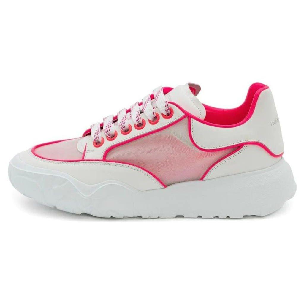 Alexander Mcqueen Low Top Casual Shoes Women's White Pink 697115WIA9Z9757