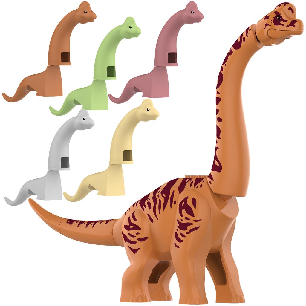 2025 New Jurassic Dinosaur Titanosaurus Animals DIY Assembly Blocks brachiosaurus Building Block Set Block Bricks Kid Dino Toys Playsets For Children